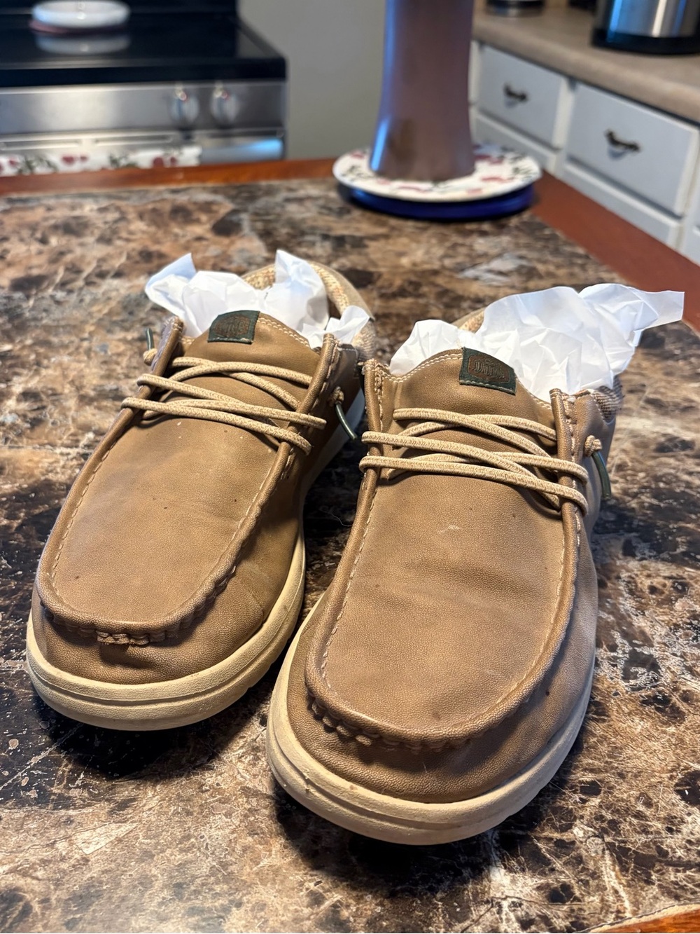 Hey Dude Men’s Tan Lightweight Slip-On Loafers